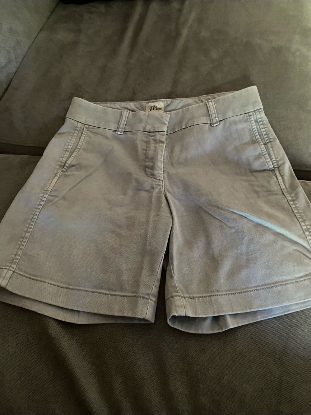 J. Crew Light Gray Women's Chino Shorts